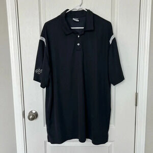 Nike Golf Men’s Polo DRI-FIT Short Sleeve Shirt Black White Size XXL